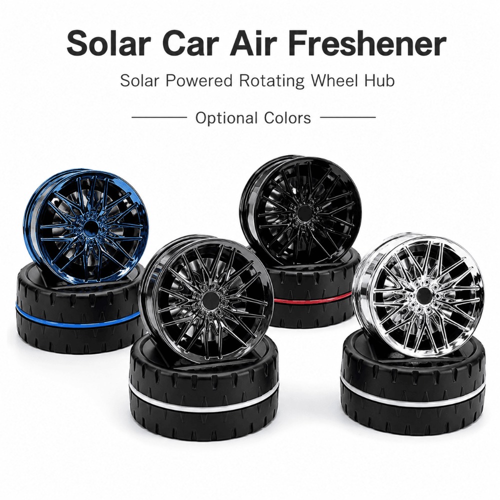Perfume Fragrance Wheel - معطر هواء للسيارة يعمل بالطاقة الشمسية