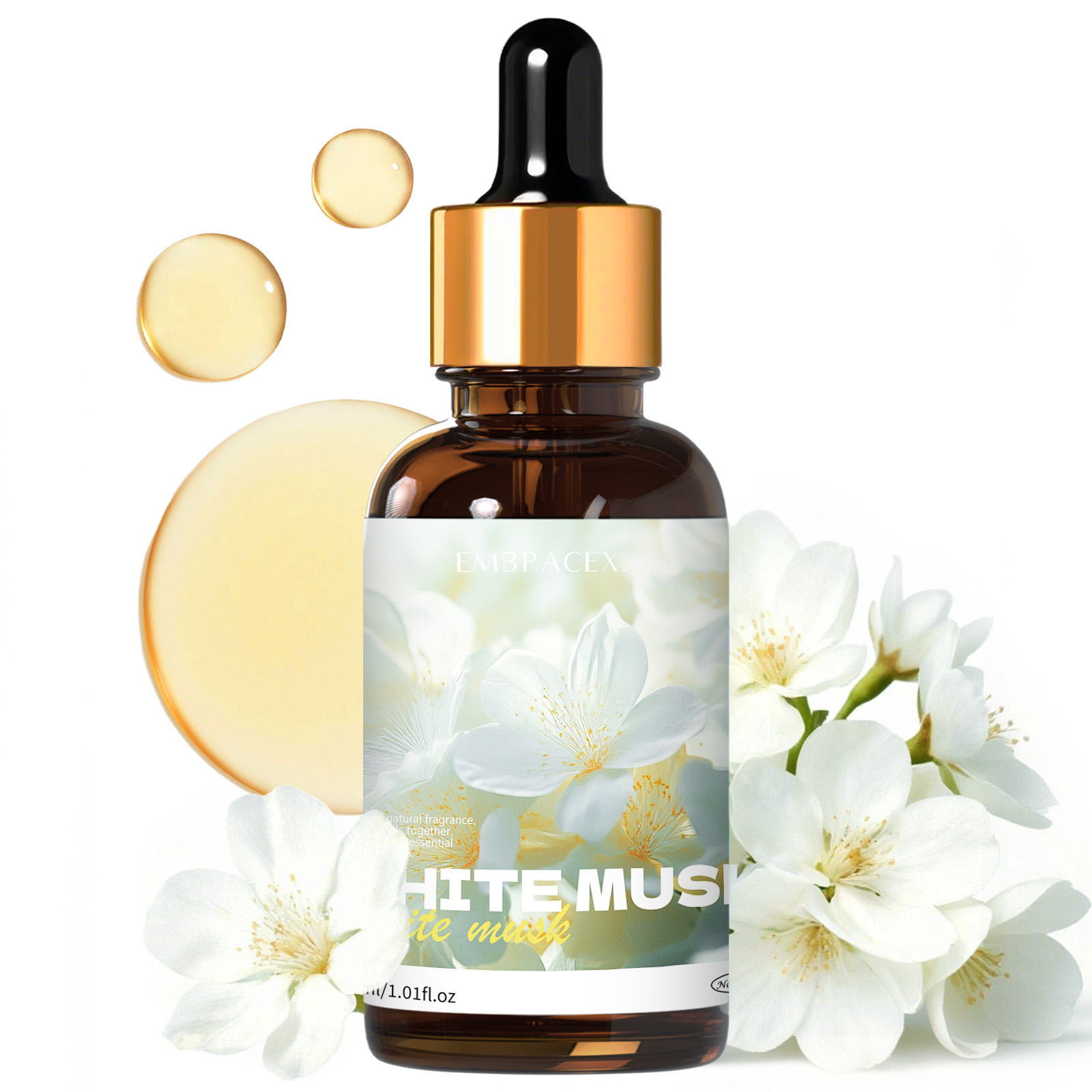 Perfume Fragrance Oils For Candles - زيت المسك الأبيض العطري 30 مل،