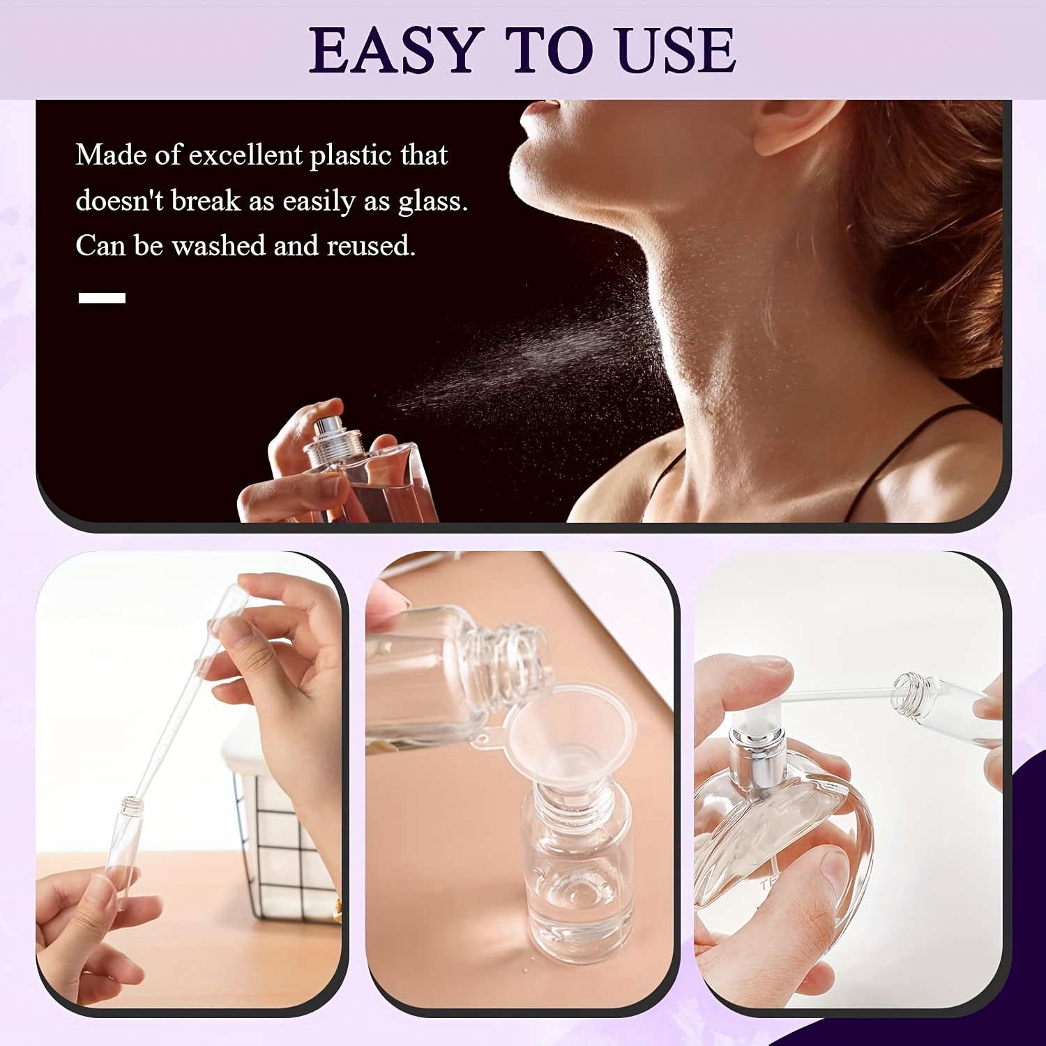 مجموعة إعادة تعبئة العطور المك - مراجعة Perfume Travel Set وسعره
